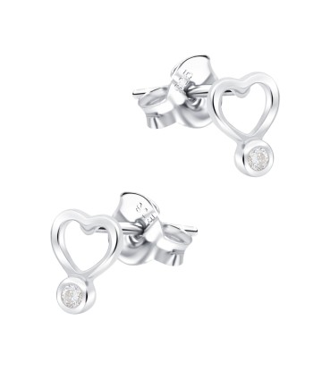 Heart Silver Stud Earring STS-7056